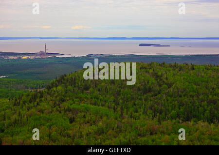 Geographie, Reisen, Luftbild-Landschaft in der Nähe von Stadt Thunder Bay am Ufer von Lake Superior, Ontario, Thunder Bay, Ontario, Kanada Stockfoto