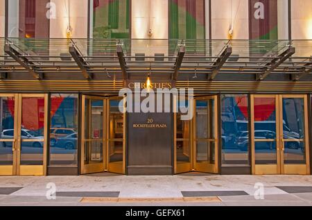 Auktionshaus Christie's, New York City Stockfoto