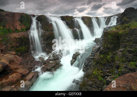 Kolugljuefur, hervorragende Vestra, Island Stockfoto