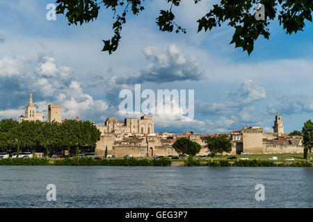 Palais Des Papes, Avignon, Bouche du Rhone, Frankreich Stockfoto