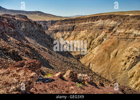 Rainbow Canyon in Panamint Valley Gebiet, zu besichtigen, in der Nähe von Vater Crowley Vista Point, Death Valley Nationalpark, Kalifornien, USA Stockfoto