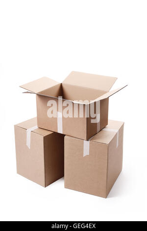 Kartons Stockfoto