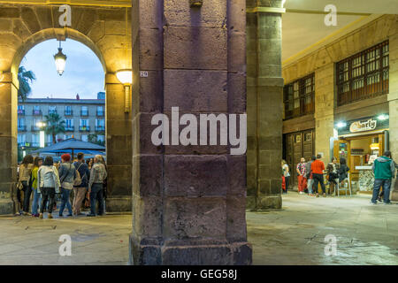 Bars, Plaza Nueva, Bilbao Baskisches Land, Spanien Stockfoto