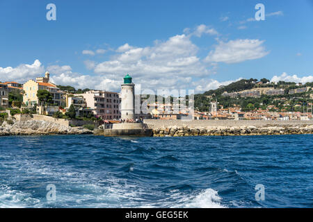 Leuchtturm, Cassis, Cote d Azur, Côte d ' Azur, Frankreich, Stockfoto