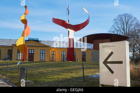 Die vier Elemente von Alexander Calder, Moderna Museet (eröffnet 1958) (Museum für Moderne Kunst) Skeppsholmen Stockholm, Schweden Skandinavien Stockfoto