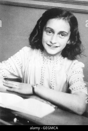 Anne Frank (1929-1945), Aufnahme ca. 1942, 1940er Jahre, 1942, Tagebuch der Anne Frank, Das Tagebuch der Anne Frank, Niederländisch, Deutsch, jüdisch, Porträt, Das Tagebuch der Anne Frank Stockfoto