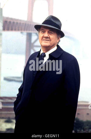 Karl Malden *** lokalen Caption *** 1992, 1990er, 1990er Jahre, zurück in die Straßen von San Francisco, Fernsehen, Hütte, Fernsehen, Porträt, trägt einen Hut, Zurueck Auf sterben Strassen Von San Francisco Stockfoto