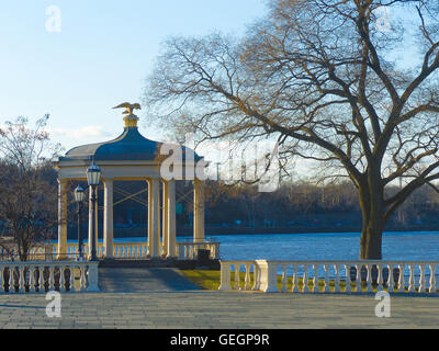 Schuylkill Wasserwerk River am Rand des Flusses Philadelphia, PA. Stockfoto