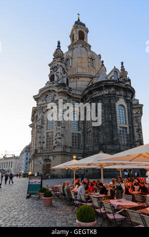 Dresden: quadratisch Neumarkt, Kirche, Frauenkirche, Deutschland, Sachsen, Sachsen, Stockfoto
