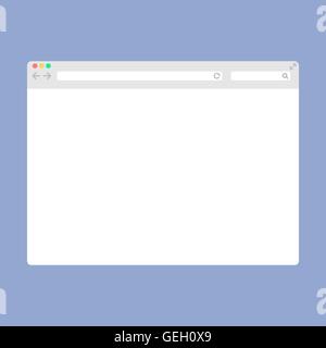 Einfache Browser-Fenster Stock Vektor