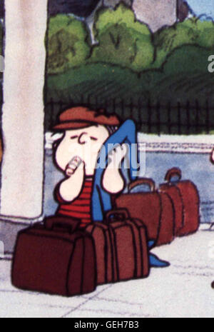 Linus *** lokalen Caption *** 1980, Bon Voyage, Charlie Brown, Gute Reise, Charlie Brown Stockfoto