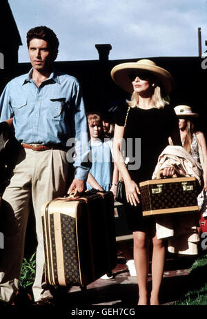 Michael Nouri, Cheryl Ladd Als Melanie (Cheryl Ladd) Und Peter (Michael Nouri) Ihren ging Mitteilen, Dass Sie Jahrmarktssängerin Wollen, Gibt es Einige Schwierigkeiten. Lokalen Caption *** 1991, Danielle Steel Änderungen, Danielle Steel: Unter Dem Regenbogen Stockfoto