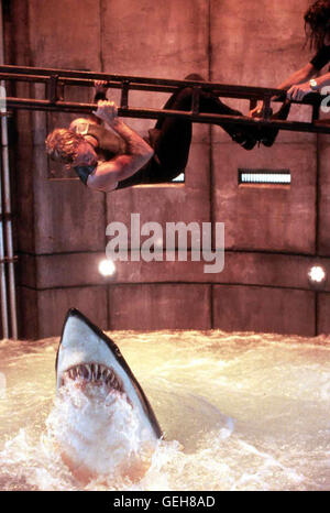Thomas Jane, Saffron Burrows *** lokalen Caption *** 1999, Deep Blue Sea, Deep Blue Sea Stockfoto