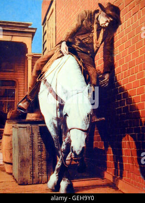 Kid Shelleen/Tim Strawn (Lee Marvin) *** lokalen Caption *** 1965, Cat Ballou, Cat Ballou - Haengen Sollst Du In Wyoming Stockfoto