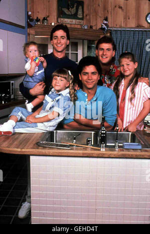 Bob Saget, John Stamos, Dave Coulier *** lokalen Caption *** 1987, Full House (1 Jahr), Full House Stockfoto