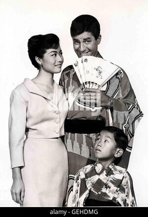 Nobu McCarthy, Jerry Lewis, Robert Hirano *** lokalen Caption *** 1958, Geisha Boy, Geisha - Boy Stockfoto