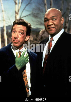 Tim Allen, George Foreman *** lokalen Caption *** 1991, Heimwerken - Jahr 1, Hör' Mal, Wer Da Hämmert Stockfoto