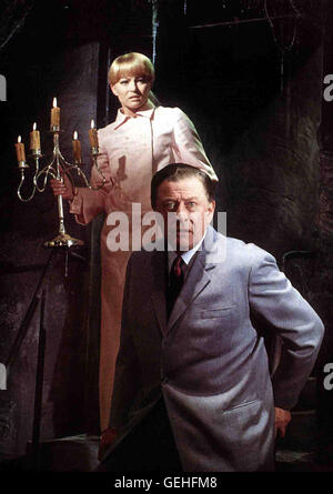 Hans Soehnker Und Karin Baal *** lokalen Caption *** 1967, Hund Von Blackwood Castle, Der, Edgar Wallace: Der Hund Von Blackwood Castle Stockfoto