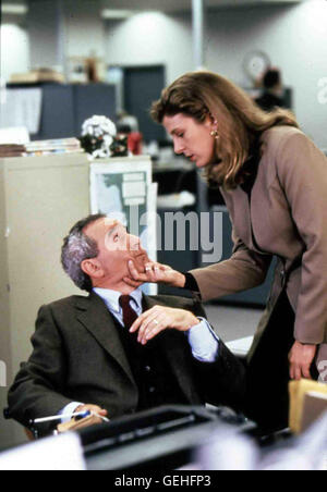 Michael Tucker, Alison LaPlaca Redakteurin Susan Roswell (Alison LaPaca) Sorgt Sich um Ihren Völlig Überarbeiteten Kollegen Ben Talbot (Michael Tucker). Lokalen Caption *** 1991, In der Nick Of Time, Ein Weihnachtstraum Stockfoto