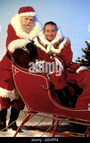 Lloyd Bridges, Michael Tucker St. Nikolaus (Lloyd Bridges) Sucht Dringend Ersatz Und Hofft, Dass Ben (Michael Tucker) Genau der Richtige ist.  Lokalen Caption *** 1991, In der Nick Of Time, Ein Weihnachtstraum Stockfoto