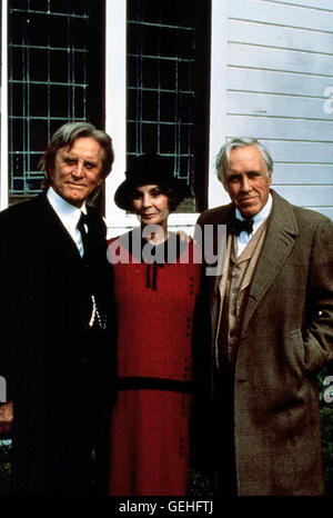 Kirk Douglas, Jean Simmon, Jason Robards Matthew H. Brady (Kirk Douglas, l) Und Seine Frau Lucy (Jean Simmon) Kommen Nach Tennessee, wo Henry Drummond (Jason Robards) Einen Schullehrer Verteidigen Soll. Lokalen Caption *** 1988, erben den Wind, Der Br Stockfoto