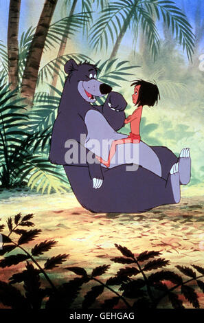 Mowgli Mit Baloo, Dem Bären. Lokalen Caption *** 1967, Dschungel buchen, die, Das Dschungelbuch Stockfoto