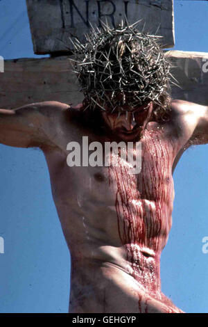 Willem Dafoe Am Kreuz Halluziniert Jesus (Willem Dafoe)... *** lokalen Caption *** Last Temptation Of Christ, 1988, sterben Letzte Versuchung Christi Stockfoto