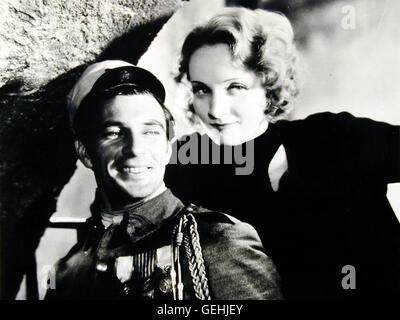 Gary Cooper, Marlene Dietrich *** lokalen Caption *** 1930, Marokko, Marokko Stockfoto