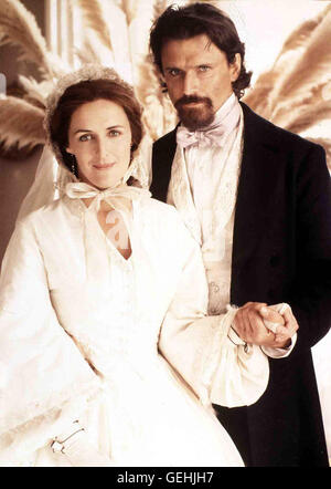 Patrick Bergin, Fiona Shaw Zurueck in England Geht die Freundschaft von Burton (Patrick Bergin) Und Speke in Die Brueche. Auch Eifersucht Spielt Dabei Eine Rolle. Burton Heiratet sterben Schoene Isabel Arundell (Fiona Shaw). Lokalen Caption *** 1990, Hütte Stockfoto