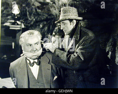 Basil Rathbone, Nigel Bruce *** lokalen Caption *** 1945, Haus der Angst, Sherlock Holmes: Das Haus Des Schreckens Stockfoto