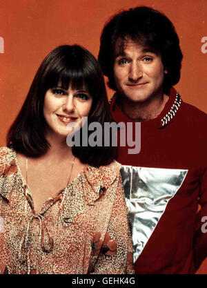 Mindy McConnell (Pam Dwaber), Mork vom Ork (Robin Williams) *** lokalen Caption *** 1978, Mork & Mindy, Mork Vom Ork Stockfoto