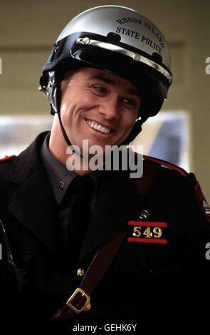 Jim Carrey Alle Welt Tanzt Polizist Charly (Jim Carrey) Auf der Nase Herum. Er ist Einfach Zu nett, um Sich Zu Wehren. Lokalen Caption *** 2000, mich, mich & Irene, Ich, Beide & Sie Stockfoto