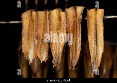 Räucherfisch - Hering Stockfoto