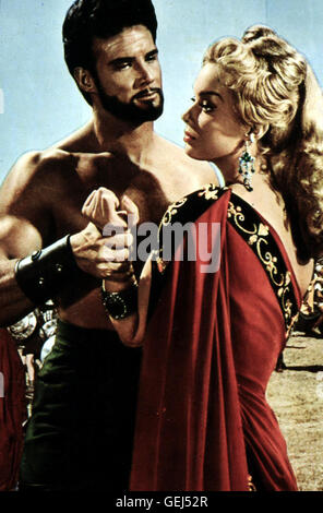 Steve Reeves *** lokalen Caption *** 1962, Guerra Di Troia, La, Der Kampf Um Troja Stockfoto