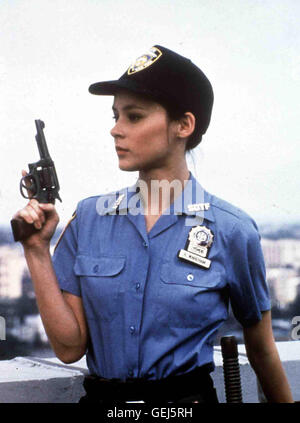 Meg Tilly Nach Kurzer Zeit Kommt Rachel (Meg Tilly) Dahinter, Dass Joe Kein Polizist ist. Lokalen Caption *** 1986, Off Beat, Off Beat - sterben Lasst Bullen Tanzen Stockfoto