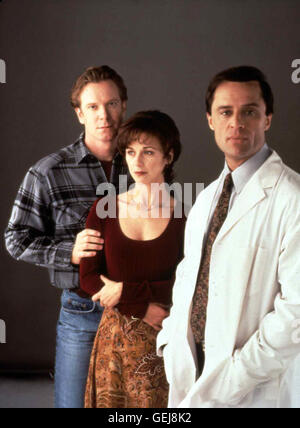 Moses, Michele Greene, Joe Penny Langsam Reift in Connie Loftis (Michele Greene) der Verdacht, Dass Dr. Roger Nolten (Joe Penny, R) Sie sind Einer Zahnbehandlung Unter Vollnatkose Vergewaltigt Hat. Lokalen Caption *** 1996, sie wachte Up schwanger, Schwanger! Es Geschah Unter Narkose Stockfoto