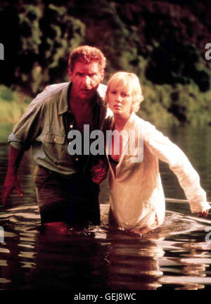 Quinn Harris (Harrison Ford), Robin Monroe (Anne Heche) *** lokalen Caption *** 1998, sechs Tage, sieben Nächte, Sechs Tage, Sieben Naechte Stockfoto