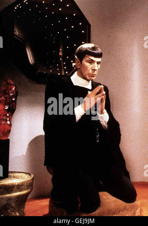 Leonard Nimoy Nur Wenn Spock (Leonard Nimoy) Sich Opfert, Kann Captain Kirk Und Seine Crew eindrücklich Werden. Lokalen Caption *** 1982, Star Trek Ii: der Zorn des Khan, Star Trek Ii - Der Zorn Des Khan Stockfoto