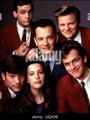 Vorne von l.: Jonathan Schaecht, Liv Tyler, Tom Everett Scott Hinten von l.: Ethan Embry, Tom Hanks, Steve Zahn *** lokalen Caption *** 1996,, die Thing You Do!,, die Thing You Do Stockfoto