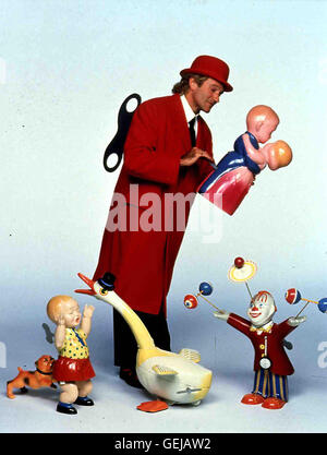 Kindskopf Leslie Zevo (Robin Williams) *** lokalen Caption *** 1992, Spielzeug, Spielzeug Stockfoto