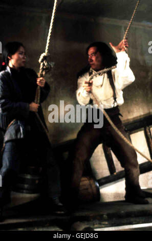 Lucy Liu, Jackie Chan Prinzessin Pei Pei (Lucy Liu), Chon Wang (Jackie Chan) *** lokalen Caption *** 2000, Shang-High Noon, Shang-High Noon Stockfoto