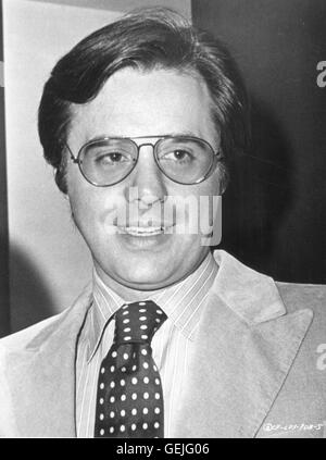 Der Regisseur Peter Bogdanovich, Portrait, ca. 1976., 1970er, 1970er Jahre, amerikanisch, Brille, Portrait, Regisseur, Director, Brille, Peter Bogdanovich Stockfoto