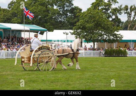 in der Nähe von Brockenhurst, Hampshire, UK. 26. Juli 2016. der erste Tag der neuen Gesamtstruktur & Hampshire County Show wie Tausende Veranstaltung findet an drei Tagen statt. Das Licht Handel zwei Wheeled Vehicles begeistern die Massen Credit: Carolyn Jenkins/Alamy Live News Stockfoto