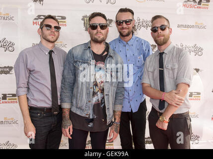 Columbus, OH, USA. 26. April 2015. 18. Juli 2016 besuchen - Columbus, Ohio - Mitglieder der Band Emarosa Alternative Press Music Awards 2016 im Jerome Schottenstein Center statt. Photo Credit: Jason L Nelson/AdMedia © Jason L Nelson/AdMedia/ZUMA Draht/Alamy Live-Nachrichten Stockfoto