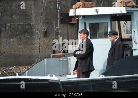 Weymouth, Dorset, UK. 27. Juli 2016. Weymouth direkt am Meer und Hafen verwandelt sich für die Verfilmung von Dünkirchen starrte Tom Hardy, Cillian Murphy, Mark Rylance, Kenneth Branagh und Harry Styles Credit: Tom Corban/Alamy Live News Stockfoto