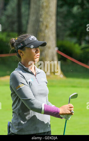 Buckinghamshire, Großbritannien. 27. Juli 2016.  Weltweit Nummer eins Lydia Ko Practisng für die RICOH WOMEN BRITISH OPEN 2016 in Woburn Golf & Counrty Club in Buckinghamshire England UK Credit: Bigred/Alamy Live News Stockfoto