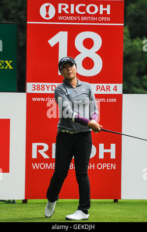 Buckinghamshire, Großbritannien. 27. Juli 2016.  Weltweit Nummer eins Lydia Ko Practisng für die RICOH WOMEN BRITISH OPEN 2016 in Woburn Golf & Counrty Club in Buckinghamshire England UK Credit: Bigred/Alamy Live News Stockfoto