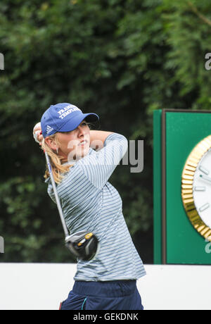 Buckinghamshire, Großbritannien. 27. Juli 2016. Jessica Korda Practisng für die RICOH WOMEN BRITISH OPEN 2016 in Woburn Golf & Counrty Club in Buckinghamshire England UK Credit: Bigred/Alamy Live News Stockfoto