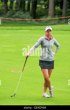 Buckinghamshire, Großbritannien. 27. Juli 2016. Jodi Ewart Shadoff Practisng für die RICOH WOMEN BRITISH OPEN 2016 in Woburn Golf & Counrty Club in Buckinghamshire England UK Credit: Bigred/Alamy Live News Stockfoto