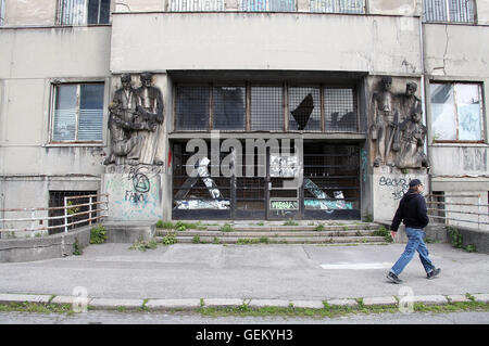 Bezrucova Klinikgebäude in Bratislava Stockfoto